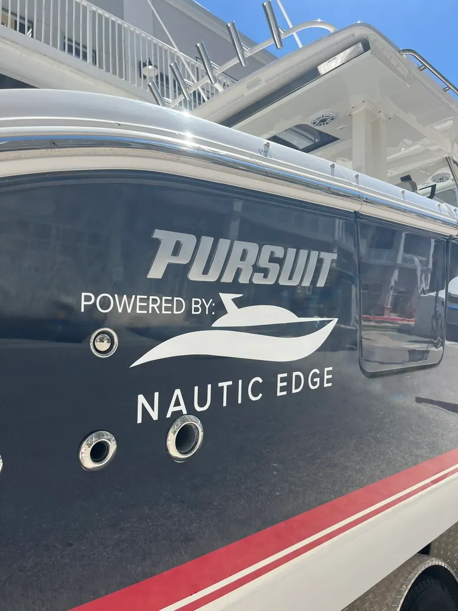 Pursuit — Nautic Edge — custom vinyl boat names