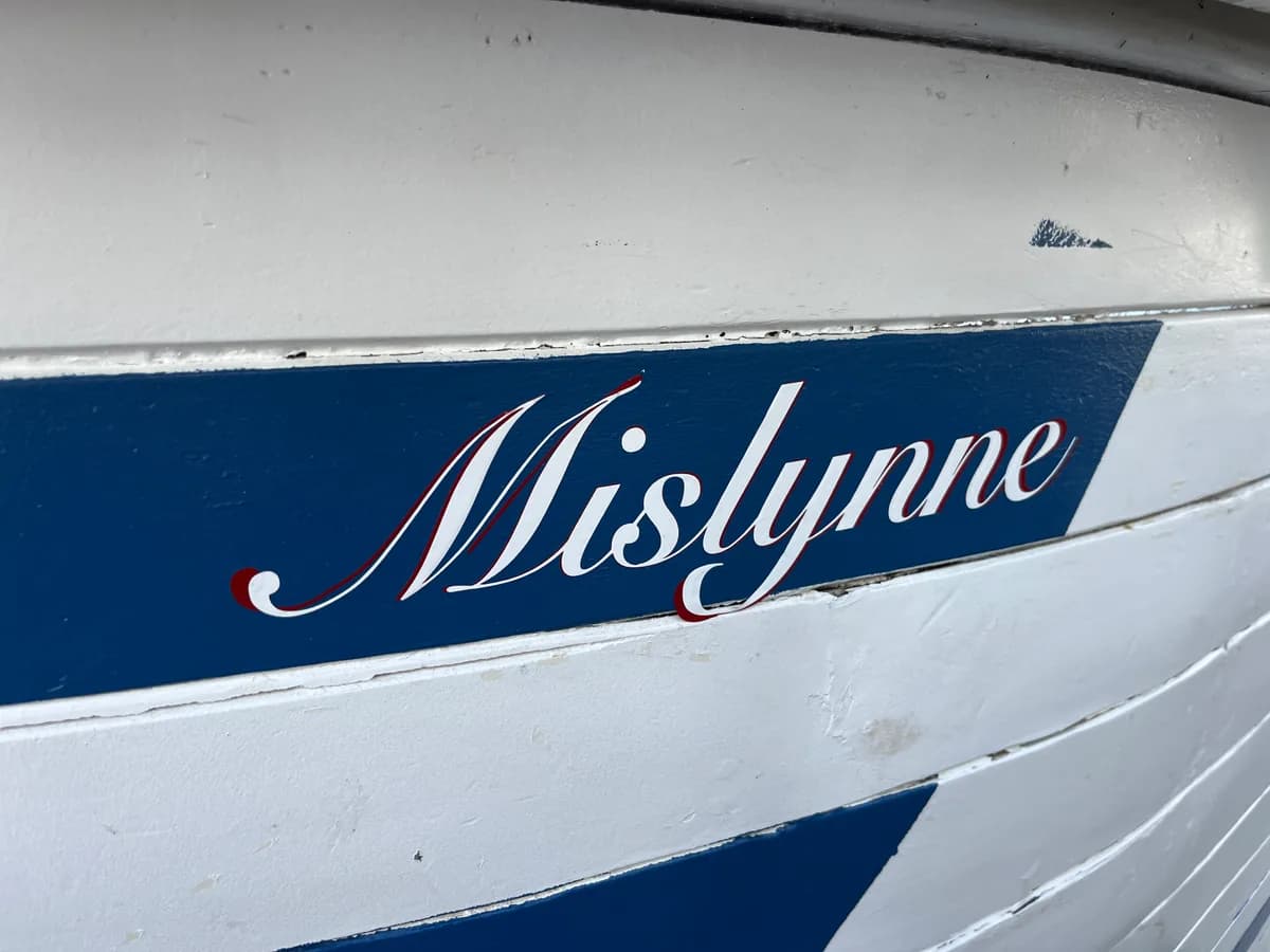 Mislynne — custom vinyl boat names